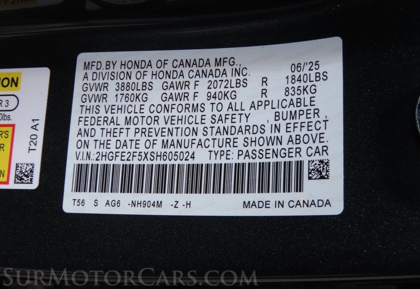 2025 Honda Civic Sport - Image 26