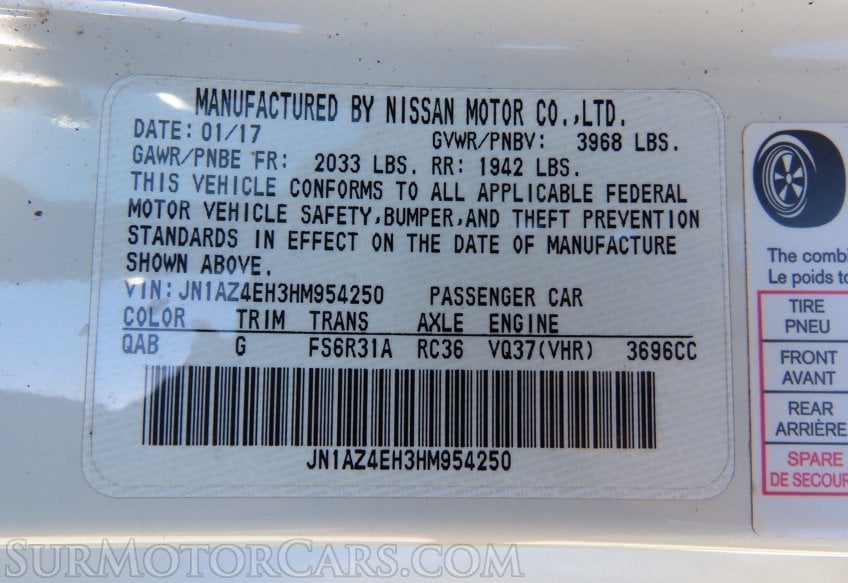 2017 Nissan 370Z Sport - Image 27