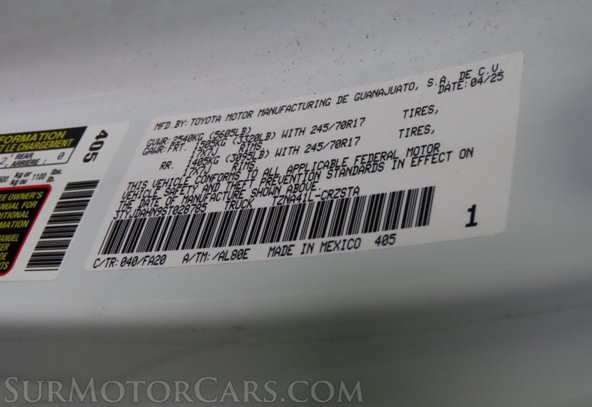 2025 Toyota Tacoma SR - Image 45