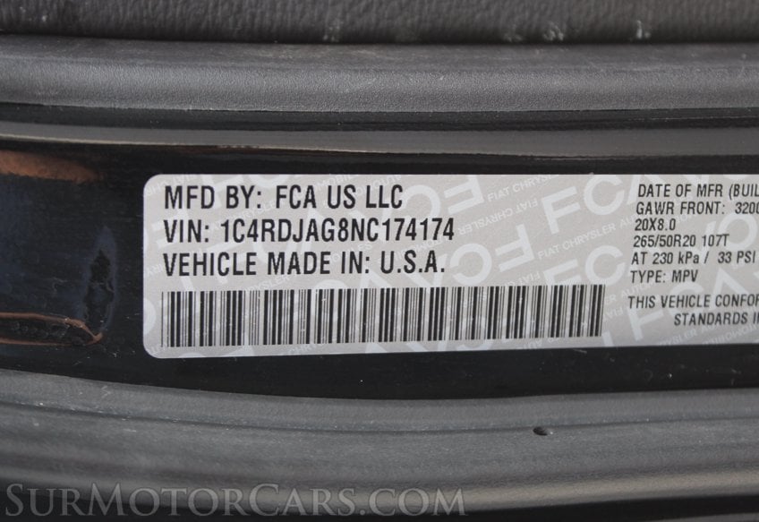 2022 Dodge Durango AWD SXT - Image 61