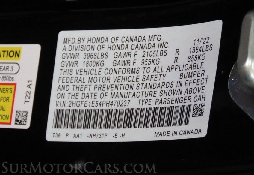 2023 Honda Civic Si - Image 52